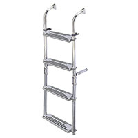 Lalizas Foldable Ladder, 3+2 steps, Inox 316, 90?, L1150xW325mm (55701)
