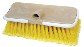 Lalizas Boat wash brush 'Flow Thru' Bi-Level, Medium bristle H: 6,5cm - yellow