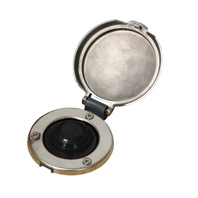 Lofrans' Footswitch, Inox, w/black button (636075)