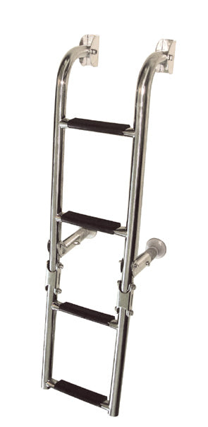 Lalizas Foldable Ladder, 1+2 steps, Inox 316, 90?, L760xW205mm