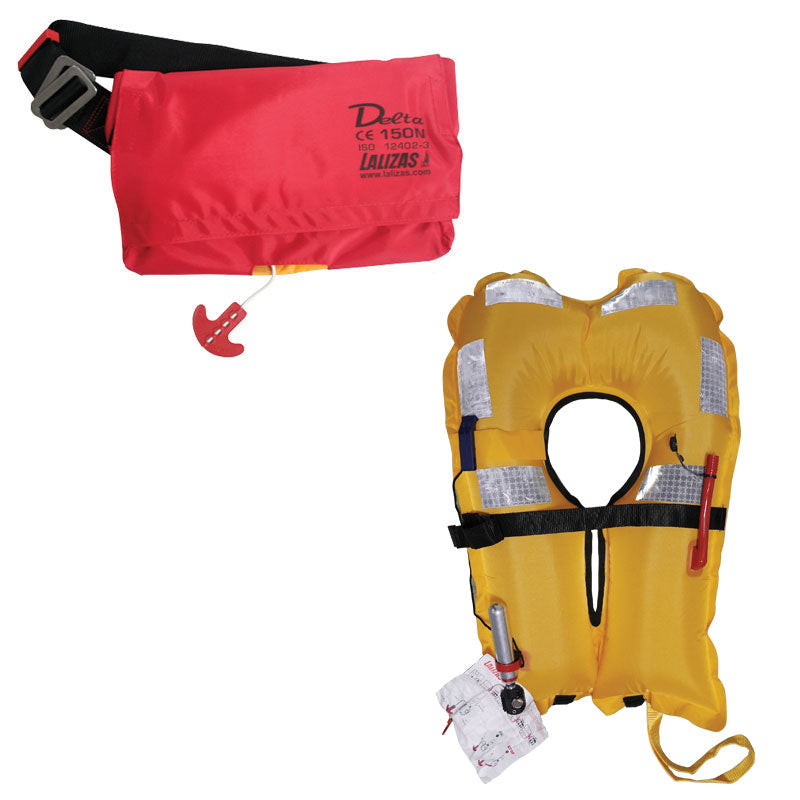Delta Infl.Lifejacket, Belt-Pack, Auto, 150N, ISO, Adult
