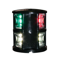 FOS LED 12 Tri-colour & Anchor Light, with black housing