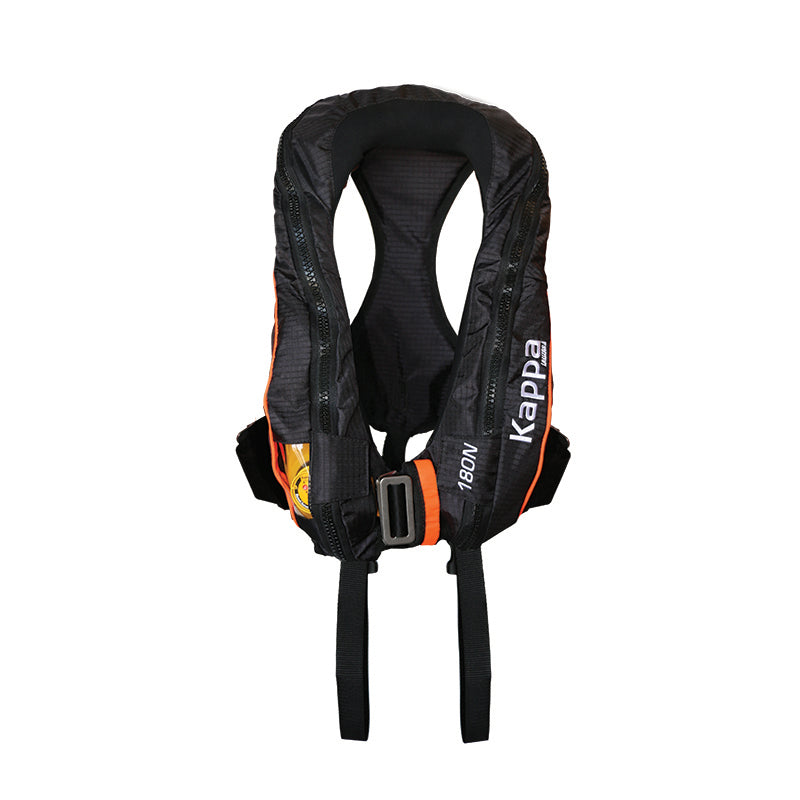 Kappa Infl.Lifejacket, Auto, 180N, LALIZAS JS1, w/Double Crotch & Harness, ISO, Adult