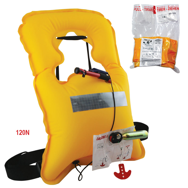 Lalizas Vita Infl. Lifejacket, Manual, 120N, ISO, Adult