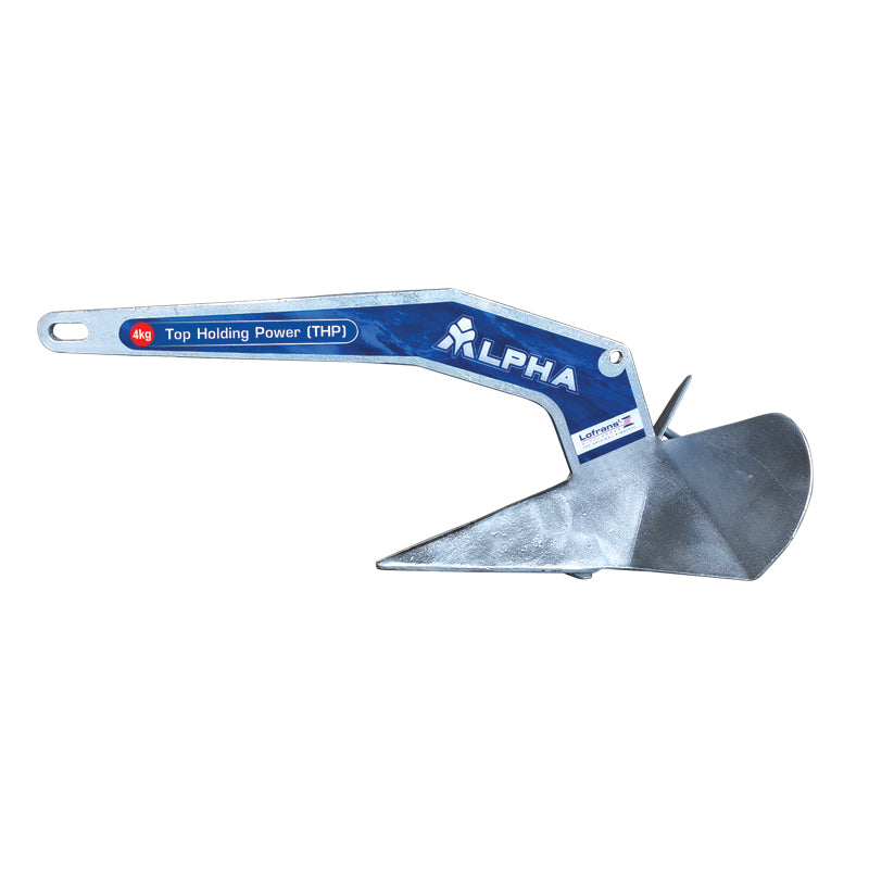 Lofrans' Anchor ALPHA, Top Holding Power (THP), Hot-dipped Galvanized, 32kg (75466)
