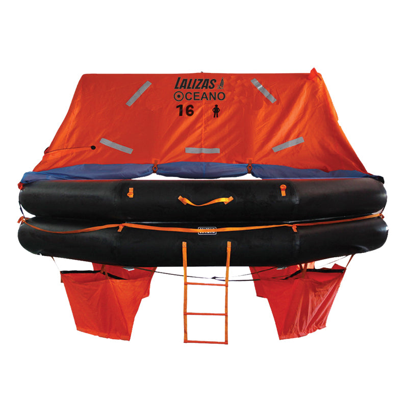 Lalizas Liferaft SOLAS OCEANO,MER,TOB Type,16 prs,canister (B)