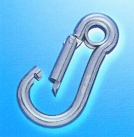 Lalizas Snap hook w/ eye end, Inox 316, Diam. 10mm