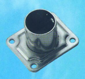 Lalizas Rectangular Base, w/inclination 90°, Inox 316, ø25mm (95881)