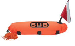 Lalizas Torpedo Diving Marker Buoy, Reinfoced, ''Safe Dive'' with 20m rope