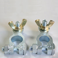 Lalizas Battery Terminals, Brass, Set