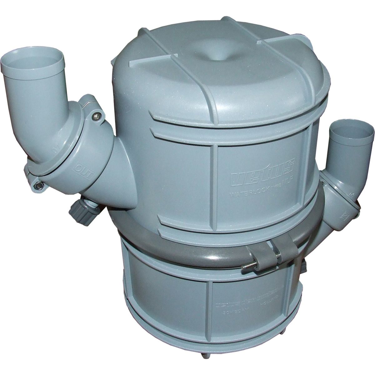 Vetus NLP40 Plastic Waterlock Muffler (40mm / 4.5 Litres)