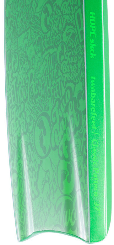 Two Bare Feet Classic Bodyboard (Green) - waterworldsports.co.uk