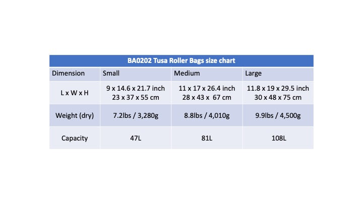 TUSA Roller Bag for Scuba Diving Gear (Medium) - waterworldsports.co.uk