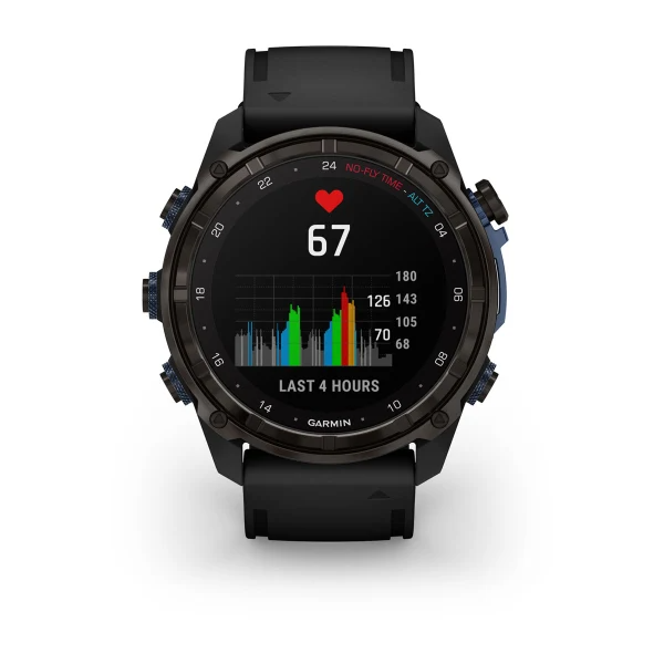 Garmin Descent™ Mk3i – 51 mm Carbon Grey DLC Titanium with Black Silicone Band - waterworldsports.co.uk