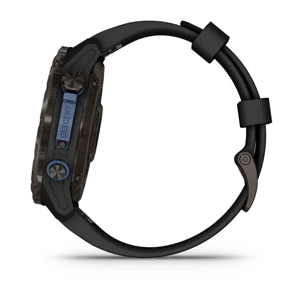 Garmin Descent™ Mk3i – 51 mm Carbon Grey DLC Titanium with Black Silicone Band - waterworldsports.co.uk
