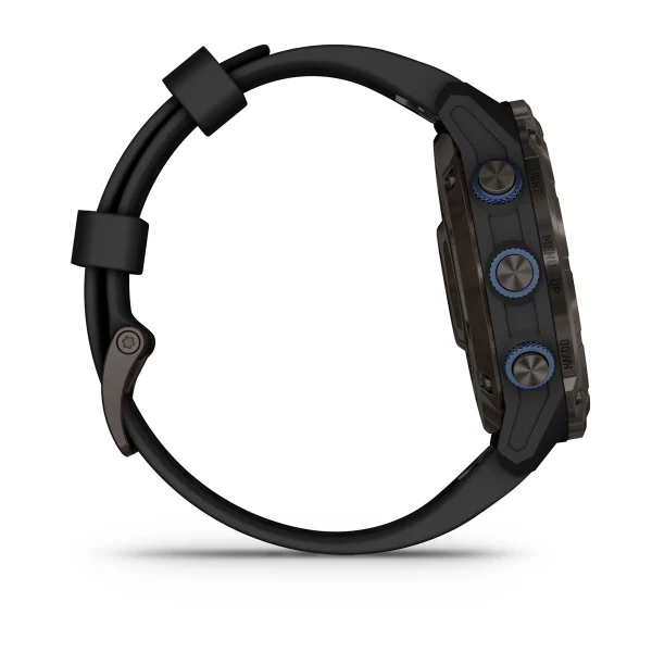 Garmin Descent™ Mk3i – 51 mm Carbon Grey DLC Titanium with Black Silicone Band - waterworldsports.co.uk