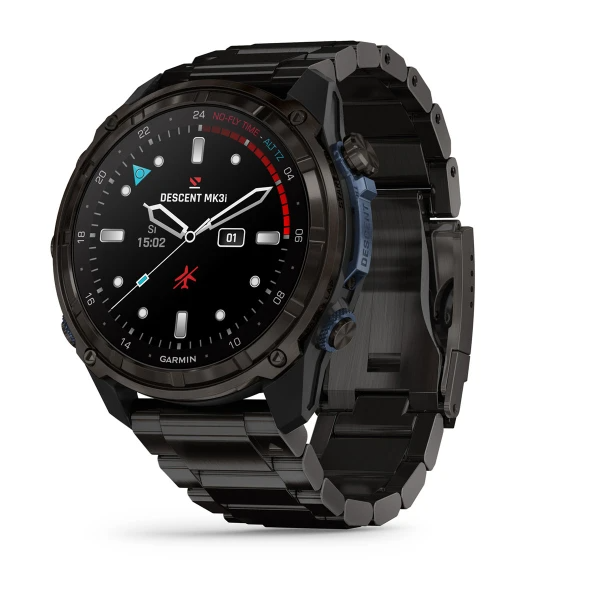 Garmin Descent™ Mk3i – 51 mm Carbon Grey DLC Titanium with DLC Titanium Band - waterworldsports.co.uk