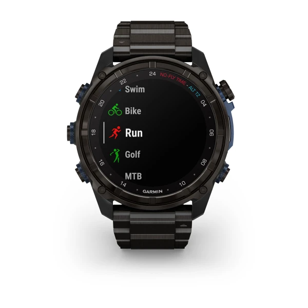 Garmin Descent™ Mk3i – 51 mm Carbon Grey DLC Titanium with DLC Titanium Band - waterworldsports.co.uk