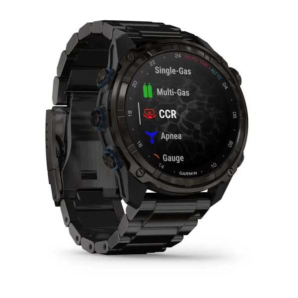 Garmin Descent™ Mk3i – 51 mm Carbon Grey DLC Titanium with DLC Titanium Band - waterworldsports.co.uk