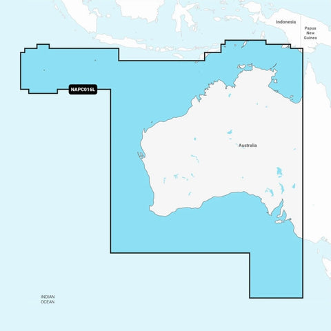 Navionics+ Chart: NAP016L - Australia West & Central Inland & Coastal