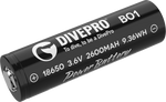 Divepro Standard 18650 2600maH battery (discharger about 3A)