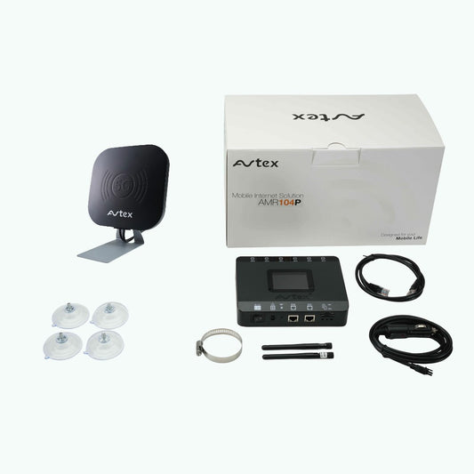 Avtex AMR104P 4G Wi-Fi CAT 6 Dual Sim Mobile Internet Solution - Black