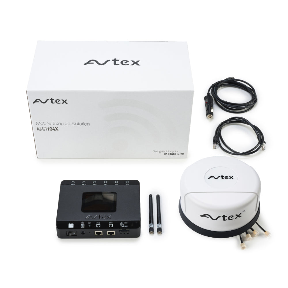 Avtex AMR104x 4G Dual Sim & Wi-Fi Mobile Internet Router - White ...