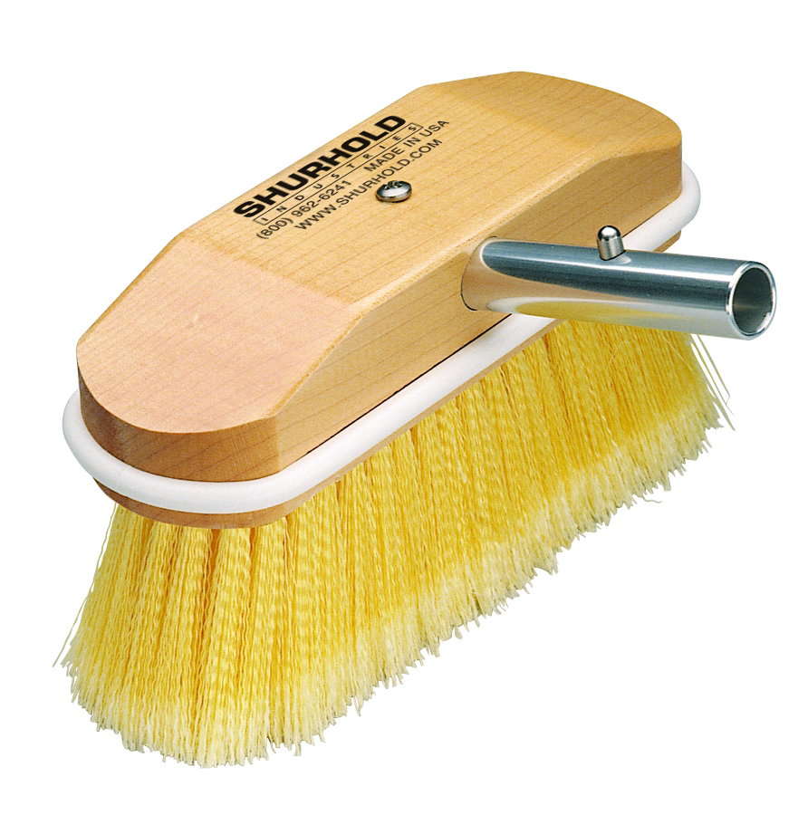 Shurhold 8" Angled Brush - soft flagged Yellow