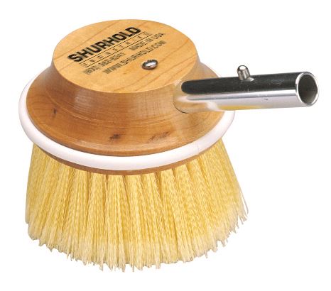 Shurhold 5" Angled Round Brush - 50 - soft flagged Yellow