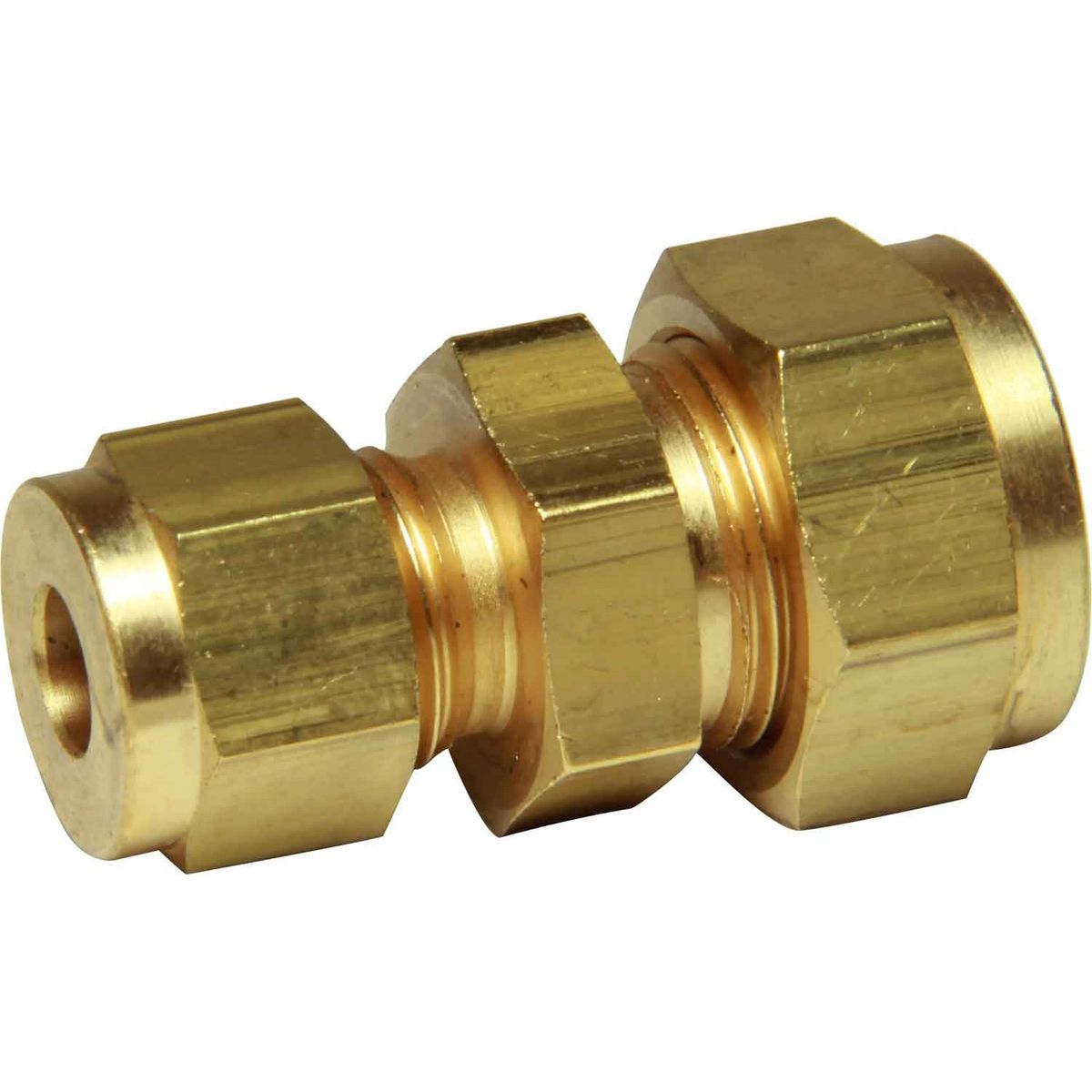 AG Compression Straight Coupling (1/4" to 3/8" Compression) 1-12130