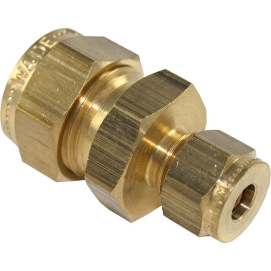 AG Compression Straight Coupling (1/4" to 1/2" Compression) 1-12160