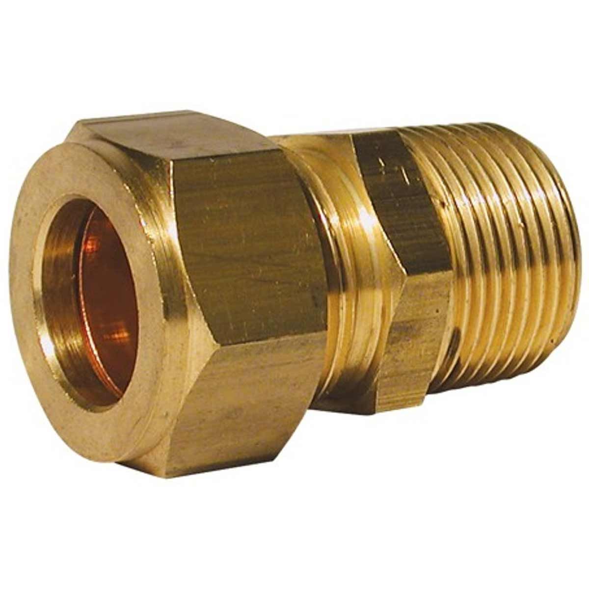 AG Male Coupling (1/2" BSP Taper - 1/4" Compression) 1-14080
