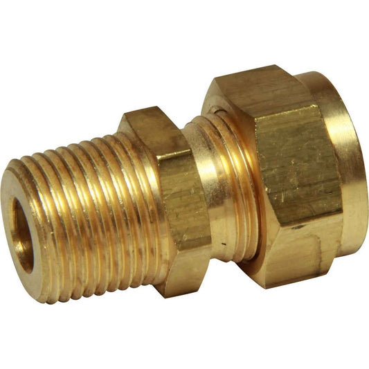 AG Male Compression Coupling (3/8" BSP Taper to 3/8" Compression) 1-14130