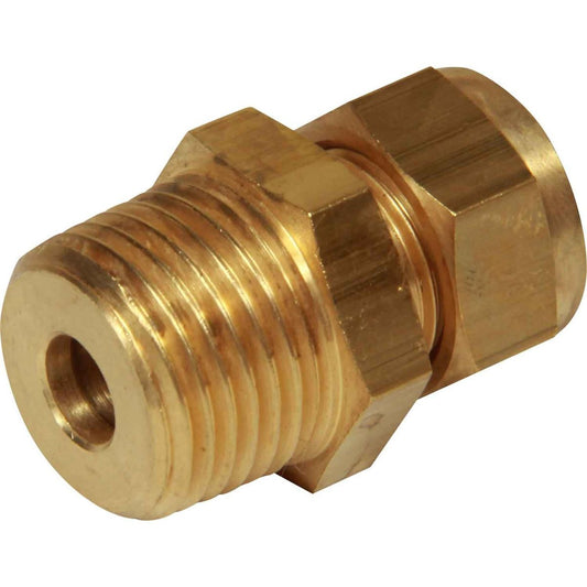 AG Male Compression Coupling (1/2" BSP Taper to 3/8" Compression) 1-14140