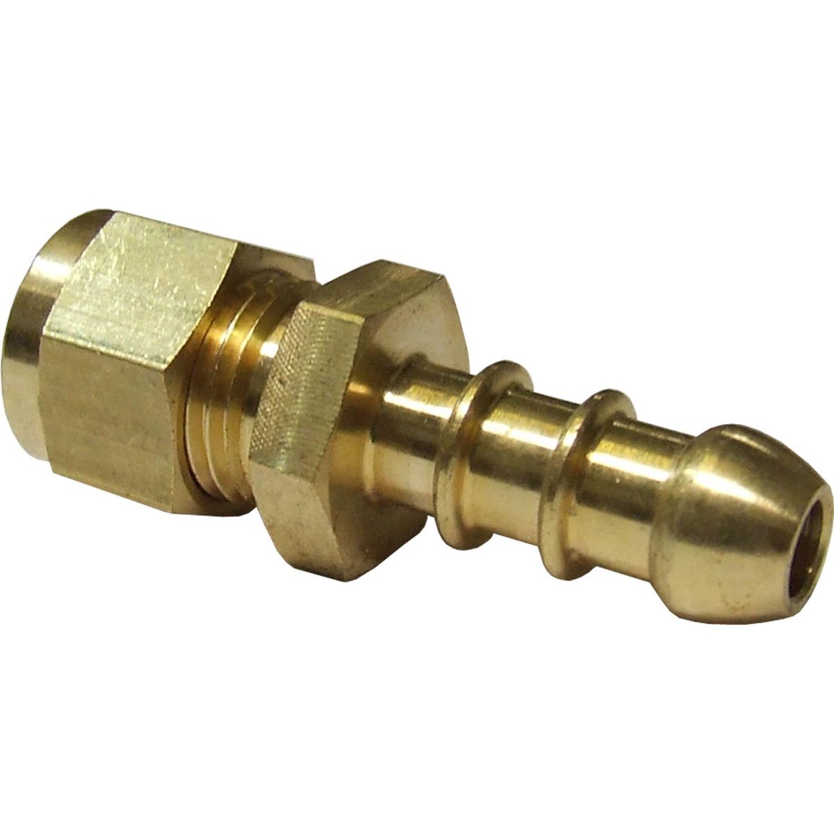 Compression Hose Connector 1/4" Compression to 3/8" Hose Tail 1-16276