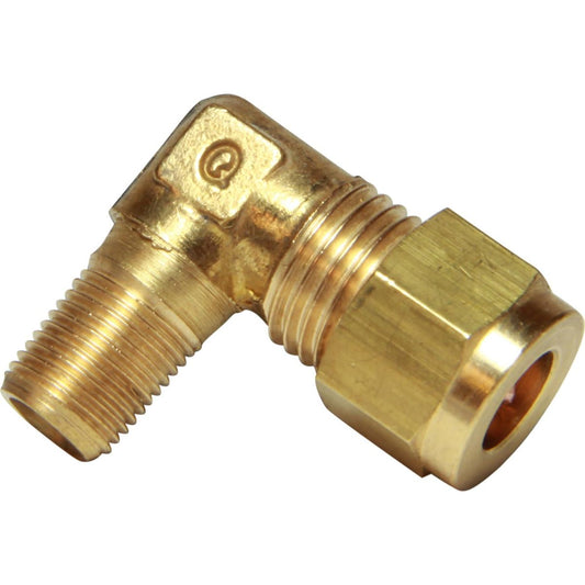 AG Brass Compression Elbow (1/8" BSPT Male to 5/16" Compression) 1-18540