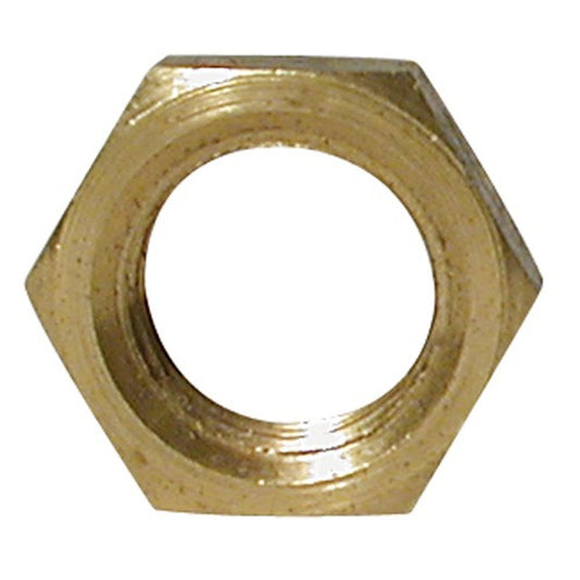 AG Brass Hexagonal Lock Nut (Lightweight / 1/4" BSP Female) 1-19741