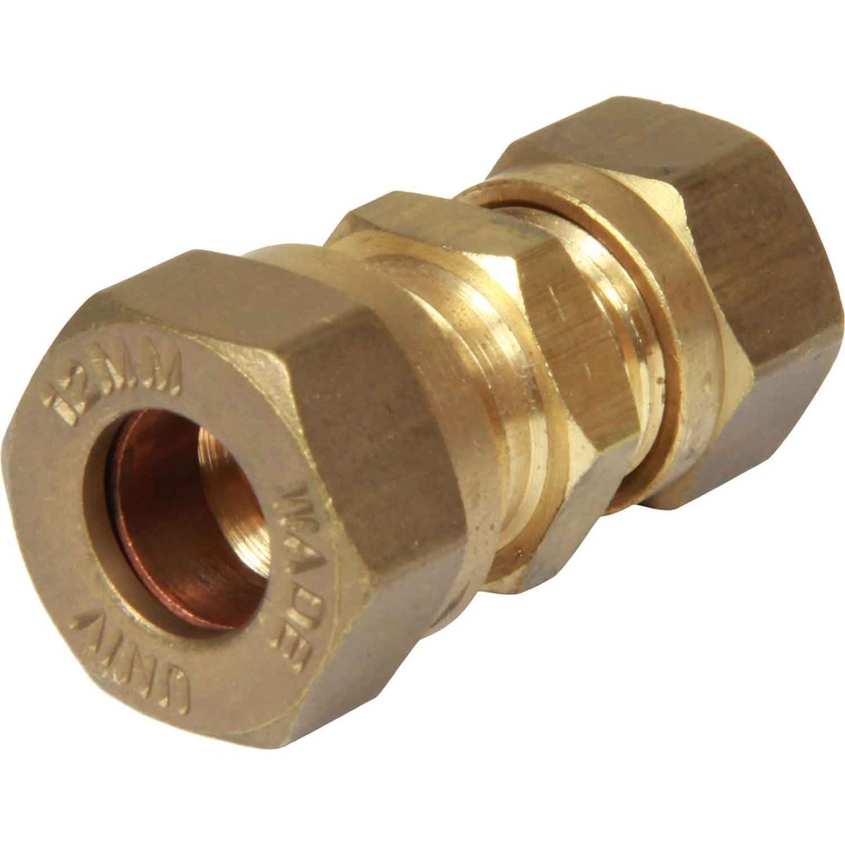 AG Compression Straight Coupling (12mm to 10mm Compression) 1-21650