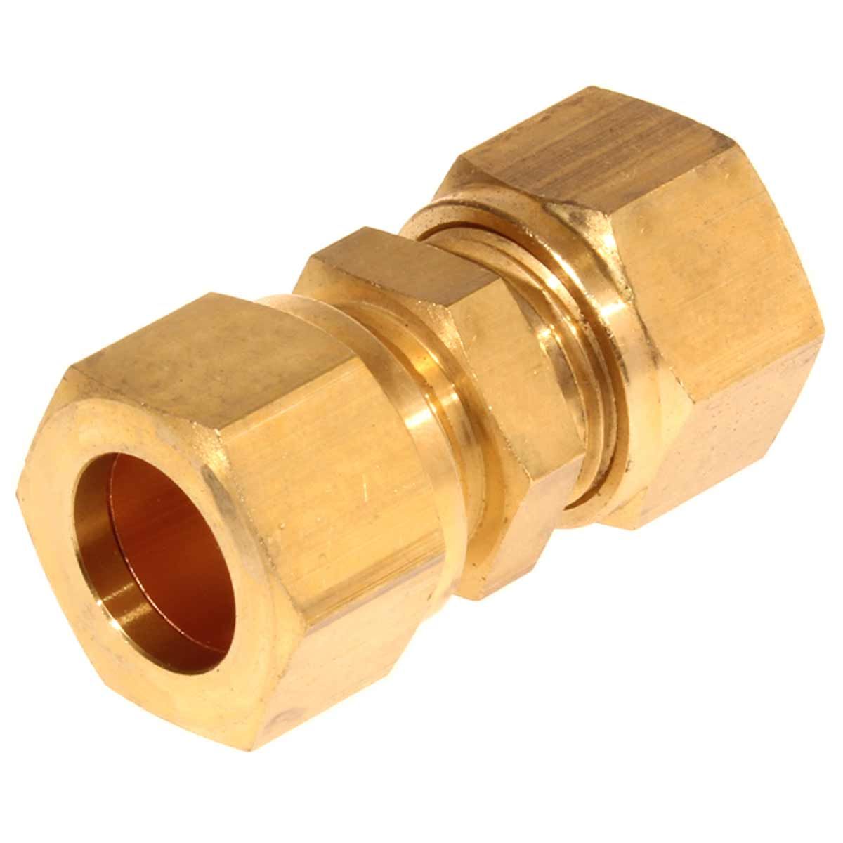 AG Compression Straight Coupling (15mm to 15mm Compression) 1-21690