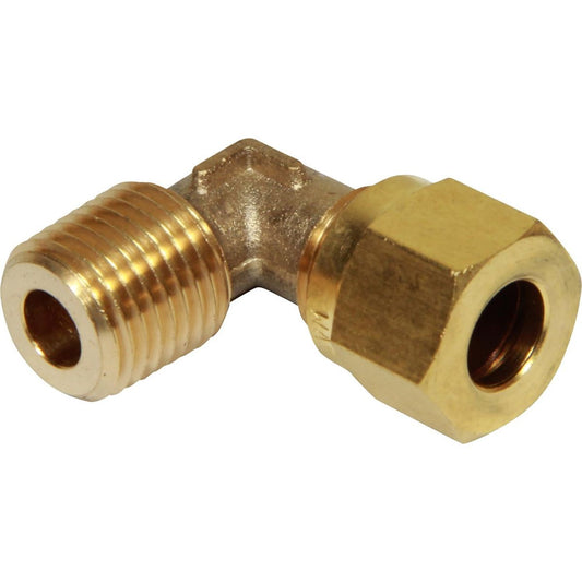 AG Compression Elbow (1/4" BSP Tapered Male to 8mm Compression) 1-27240