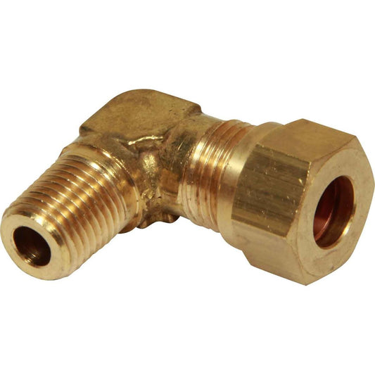 AG Compression Elbow (1/4" BSP Tapered Male to 10mm Compression) 1-27250