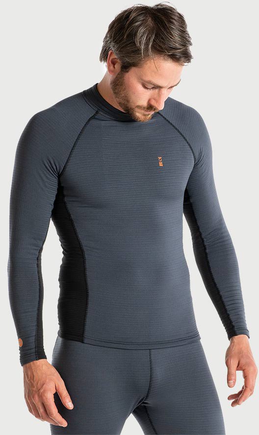 Fourth Element Men’s J2 L/S Top Grey/Black - waterworldsports.co.uk
