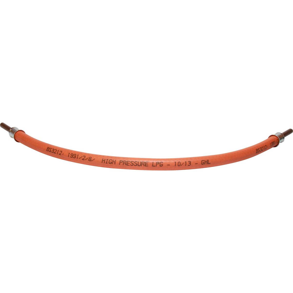 Pre Made BS 3212 Gas Hose (5/16" Spigots / 18" Length) 1-58518