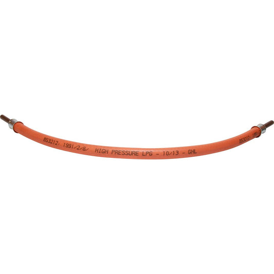 Pre Made BS 3212 Gas Hose (5/16" Spigots / 18" Length) 1-58518