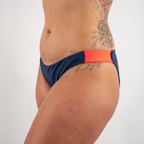 Fourth Element BAHAMAS BIKINI BOTTOMS NAVY/WHITE/CORAL MEDIUM