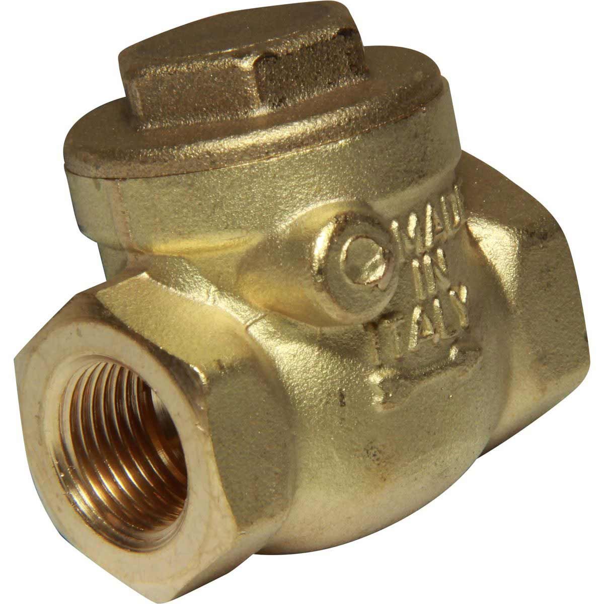 AG Brass Inline Swing Check Valve (Female / 1-1/4" BSP) 1-71240