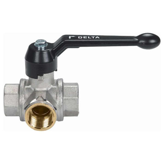 AG Brass Full Bore L-Port Ball Valve LP (3/8" BSP) 1-71810