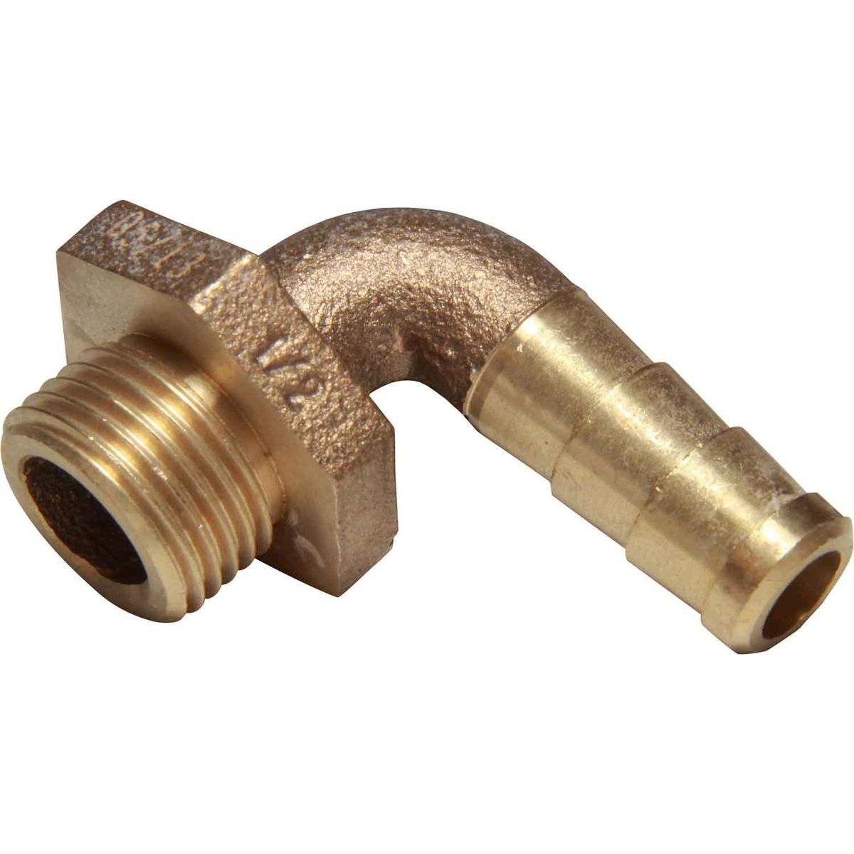 AG Bronze 90 Degree Hose Tail (1/2" BSP Male to 13mm Hose) 1-72131
