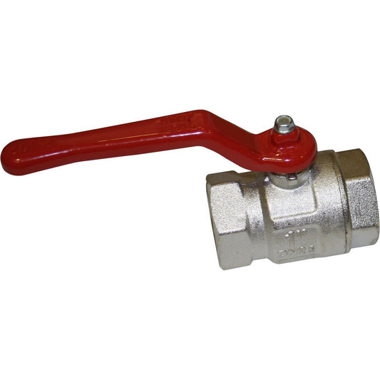 AG Brass Lever Handle Ball Valve (Female Each End / 1" BSP) 1-75030