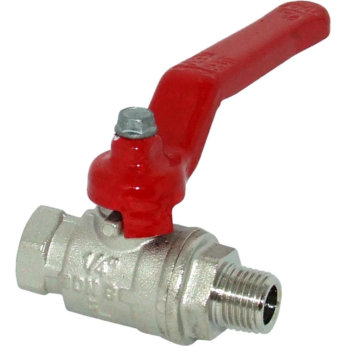 AG Brass Lever Handle Ball Valve (Male-Female / 1-1/2" BSP) 1-75150